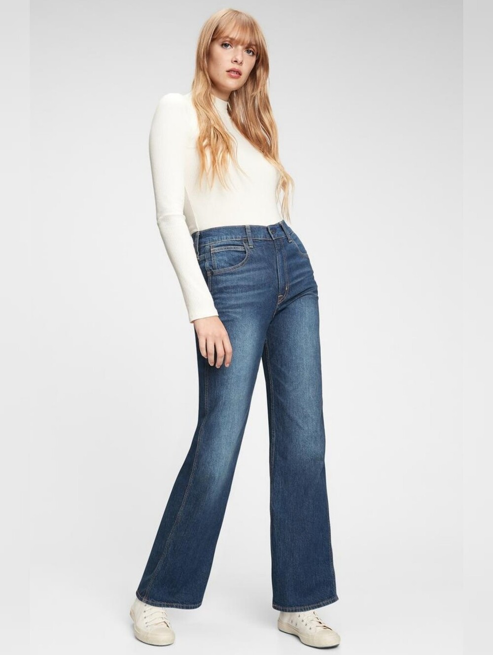 Gap High Rise Vintage Flare Jeans Dark Indigo Size 30 Regular